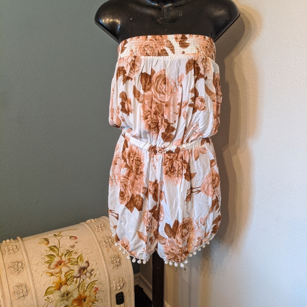 Tube top romper